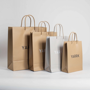 Sacs en papier fantaisie pour cosmétiques, bijoux, cadeaux, shopping, avec poignées en ruban, logo imprimé personnalisé, recyclés - Product Image 2