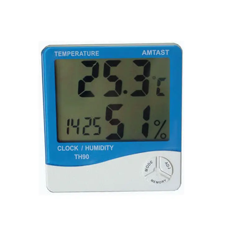 TH90 온도계 Hygro와 시계