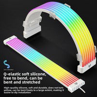 Cool Moon ordinateur émettant de la lumière ARGB ligne néon 8P/24PIN boîtier de carte mère barre lumineuse décoration de panneau de lampe en Stock en boîte