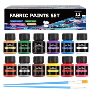 Paillettes 12X25ml <span class=keywords><strong>Peinture</strong></span> pour tissu 12 couleurs Ensemble <span class=keywords><strong>de</strong></span> <span class=keywords><strong>peinture</strong></span> permanente pour tissu textile T Shirt Toile - Product Image 2