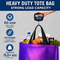Bolso de Mano Brillante Laminado con Láser, No Tejido, con Logotipo Personalizado, Reutilizable, Iridiscente, de Moda, Tamaño Personalizado, Fabricación en Línea Directa de Fábrica, OEM
