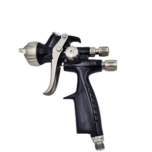 Pistola de pulverización de pintura de coche profesional LVMP forjada de nivel superior alimentación por gravedad para pintura a base de agua y solvente anticorrosión - Product Image 1