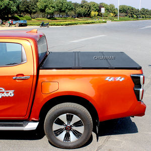 Cubierta Plegable Triple Rígida de Aluminio para Cama de Camioneta <span class=keywords><strong>Pick</strong></span> <span class=keywords><strong>Up</strong></span>, Manual, para Foton Tunland, Tapa Tonneau F150 para Ford Ranger T6 T7 T8 <span class=keywords><strong>Maverick</strong></span> - Product Image 2