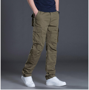 <span class=keywords><strong>Pantaloni</strong></span> Cargo Estivi in Cotone Personalizzati per Uomo, <span class=keywords><strong>Pantaloni</strong></span> Casual Multi-Tasca Taglie Grandi, <span class=keywords><strong>Pantaloni</strong></span> Invernali Dritti da Uomo - Product Image 3