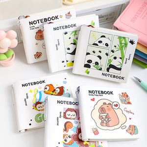 El cuaderno de bolsillo portátil de tamaño mini con cubierta de poliuretano es adecuado para llevarlo consigo y tomar notas. - Product Image 2