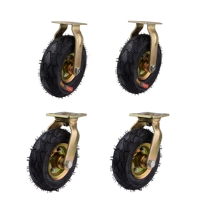 10 Inch 3.50-<strong>4</strong> <strong>Pneumatic</strong> Inflatable Rubber Tire Wheel for Hand Truck Garden Utility Wagon Lawn Mover Tire - Product Image 5