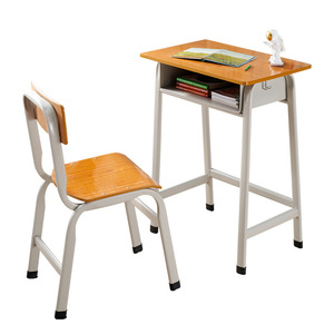 <span class=keywords><strong>Scrivania</strong></span> e Sedia <span class=keywords><strong>per</strong></span> Studenti in Legno Resistente con Telaio in Metallo, Design Moderno <span class=keywords><strong>per</strong></span> Scuola Primaria, Casa, Ufficio, Appartamento e Uso Commerciale - Product Image 6
