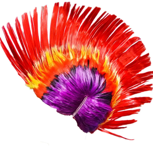 Parrucca Unisex Mohawk <span class=keywords><strong>Mohican</strong></span> Punk Rock per Travestimenti e Feste in Costume - Product Image 2
