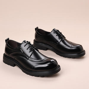 Vestido de estilo Oxford para hombre, zapatos de boda de charol de piel sintética de negocios, zapatos formales clásicos con cordones para hombre - Product Image 1