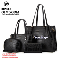 2025 marque concepteur femmes 3 pièces sac à main ensemble en cuir PU fourre-tout épaule haut poignée cartable fermeture à glissière grande capacité Nylon