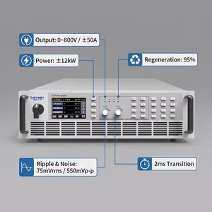 แหล่งจ่ายไฟแบบตั้งโปรแกรมได้สองทิศทาง แรงดันสูง 800V 50A 12kW สำหรับการชาร์จรถยนต์ไฟฟ้าและอุปกรณ์การบิน - Product Image 5