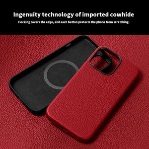 Funda de cuero Minibook para iPhone 17 16 Pro Max, estilo influencer, funda de media cubierta para iPhone 17 16 Pro Max - Product Image 2