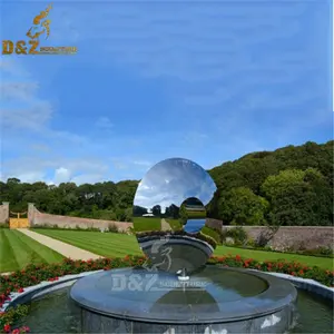 Phổ biến hiện đại Vòng tròn thiết kế thép không gỉ mắt trong bầu trời điêu khắc gương hoàn thiện đánh bóng cho ngoài trời Vườn công viên