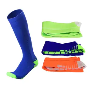 Custom basketball football sporty cushioned socks crew compression running socks cotton long socks