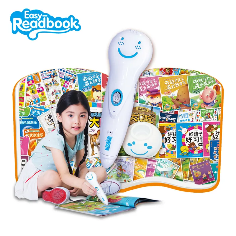 Easy learning educational touch read and smart talking pen book for kids interactive reading