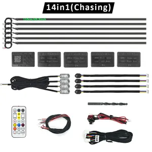 Factory Direct Car Interior Led Light Ambient Light Neon El Wire Strip Chasing Rgb Car Atmosphere Light