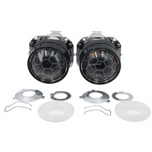 Phares de Projecteur Bi-xénon HID <span class=keywords><strong>Mini</strong></span> Voiture Chaud DEAO, Lentille en Nid d'Abeille pour Rétrofit Bleu Universel 2.5 Pouces Kit H1 - Product Image 3