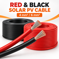 DC-Solarkabel 4mm2 6mm2 Verzinntes Kupfer Einadrig XLPE Photovoltaik-Kabel 1500V DC für Wechselrichter-Verbindungen