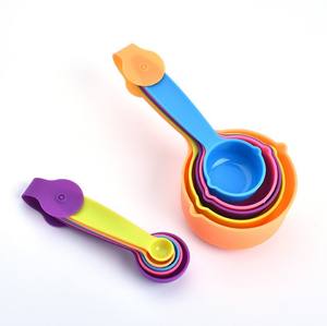 वास्तविक टिकाऊ प्लास्टिक पीपी मापने उपकरण 10-पीसी सेट और चम्मच मापने के उपकरण 10-पीसी सेट - Product Image 6