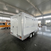 Camión de Comida Rápida Móvil de Fibra de Vidrio para Exteriores, Remolque de Comida, Quiosco de Exhibición de Alimentos, Tienda, Restaurante Móvil
