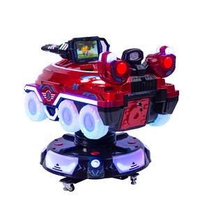 Trung tâm mua sắm MECHA xe ngựa Kiddie đi xe xoay 360 độ nâng đồng xu hoạt động trẻ em cưỡi Máy Trò chơi đu lqy lff047 Màu Đỏ - Product Image 3