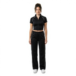 Conjunto Deportivo de Alta Calidad al por Mayor, Personalizado, Estilo Urbano para Mujer, Sudadera Corta, Ropa Deportiva, Top Corto, Traje Deportivo 2026 - Product Image 3