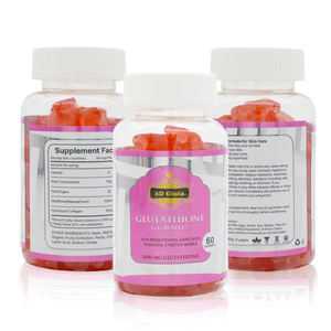 BRILHAMENTO DE PELE DE GUMIAS DE GLUTA, REMOVER ESCURO SPOT, MARCAS DE ESTRECIMENTO Limpar Reduzir Linha Fina 1000 MG Gluta Gummy Bear - Product Image 1