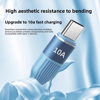 Kabel Data Tipe-C Pengisian Daya Super Cepat 120W Silikon untuk Ponsel, Kompatibel dengan Ponsel Vivo