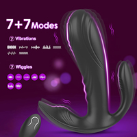 Vibrateur ergonomique portable pour culotte, télécommande sans fil, triple stimulation, stimulateur du point G, clitoridien et anal, jouets sexuels pour femmes