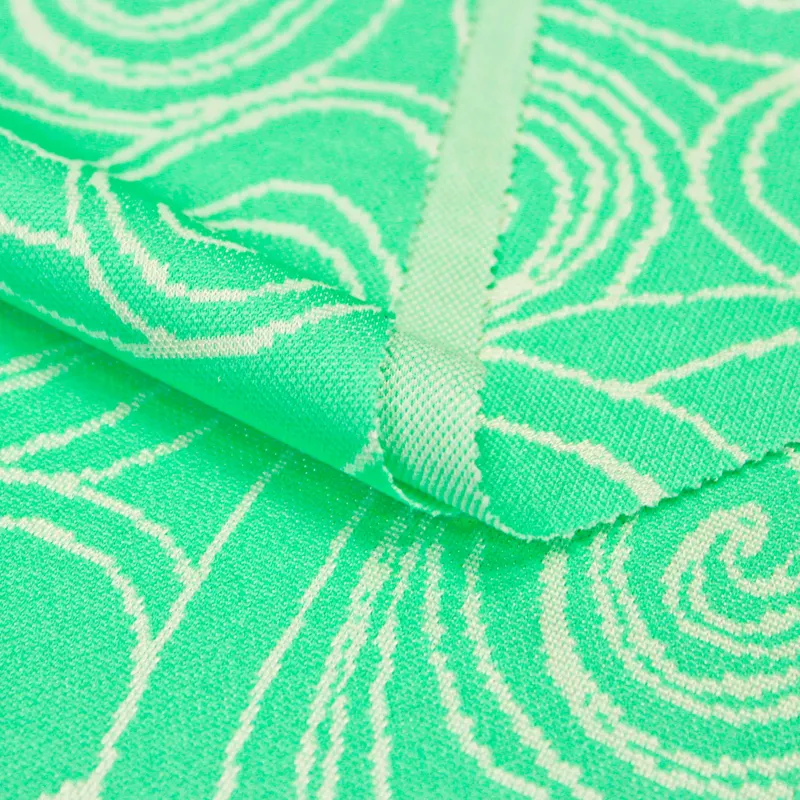 Tela de poliéster textil de punto circular de dos tonos Jacquard de fabricante para ropa, muebles, camisa Interior de coche
