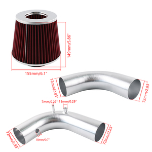 Sistema de Admisión de Aire Frío de Alto Rendimiento K-Tuned de 3 Pulgadas para Honda <span class=keywords><strong>EG</strong></span> EK Acura DC2 <span class=keywords><strong>K20</strong></span> K24, Intercambio de Motor - Product Image 5