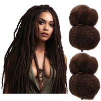 Cheveux humains bruts afro crépus bouclés en vrac, cheveux Remy pour tresses et dreadlocks en gros, compatibles avec la teinture et la décoloration