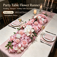 Centre de table de mariage de luxe, arrangement floral artificiel, décoration florale haut de gamme pour allée de banquet, événements et fêtes
