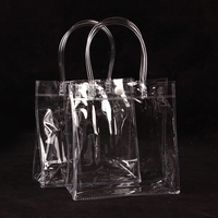 Sac Shopping PVC Pas Cher Personnalisé LOGO, Sac à Main Promotionnel Transparent en Plastique, Sac Cadeau PVC Clair