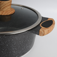 Casserole en alliage d'aluminium Bodum, antiadhésive, haute température, compatible induction, cuisine contemporaine, marmite à soupe, deux compartiments