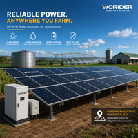 Komplettes 8KW Solarpanel-Set Off-Grid-System mit 15kWh Li-Ionen-Akku 6000+ Zyklen, MPPT-Regler für Hausdach & Balkon