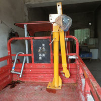 Grue hydraulique manuelle robuste pour camion, grue de camionnette, grue montée sur camion, 500 kg, 1T pour voiture