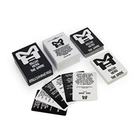 Cartes de jeu personnalisables avec logo sur mesure, en carton, dans une boîte de rangement, pour usage familial et pique-nique, impression professionnelle