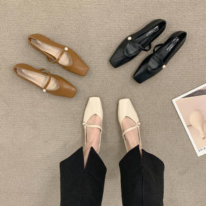 Scarpe basse sole da donna 2023 <span class=keywords><strong>primavera</strong></span> e autunno estate nuove design all-match sense Mary Jane da donna - Product Image 1