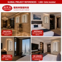 Armoire de toilette murale intelligente à LED avec capteur premium et affichage de l'heure