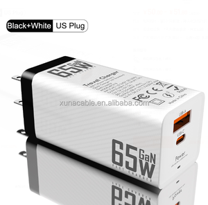 Chargeur USB C UE/US/KR 65W Adaptateur mural à charge rapide avec double port pour iphone /Air <span class=keywords><strong>iPad</strong></span> iPhone 14/Samsung Galaxy/<span class=keywords><strong>Note</strong></span> - Product Image 2