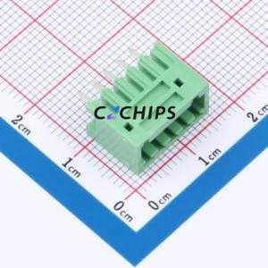 691382000005 Plug-in Terminal Block Through hole Component (THT),P=2.5mm Connector 2.5mm Green Straight Pin 1 - Product Image 1