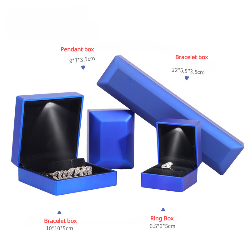 Scatola luminosa a LED blu