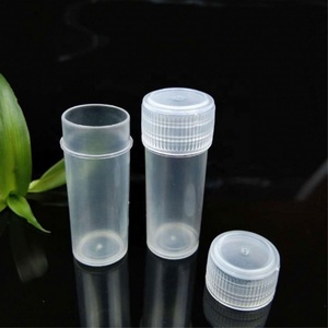 Flacons échantillons en plastique de 5 ml avec logo personnalisé 2023, tubes à essai, mini-bouteilles, flacons de stockage translucides à vendre - Product Image 3