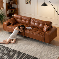 Offres Spéciales usine directe rétro simple salon canapé chaise Faux cuir t pour salon hôtel bois tissu matériel coin caractéristique