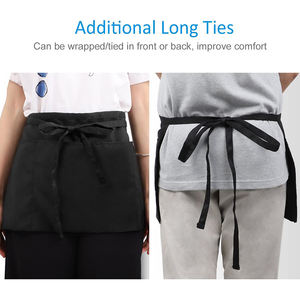 Logo personalizzato mezzo personalizzato in Nylon poliestere grembiule in vita <span class=keywords><strong>per</strong></span> gli uomini delle donne cucina barbecue Grill Chef insegnante pulizia pittura occasioni - Product Image 4