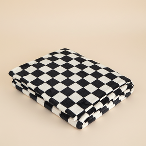 Manta nórdica a cuadros, suave y acogedora, de poliéster, para las cuatro estaciones, portátil, decoración del hogar, funda para sofá, manta de <span class=keywords><strong>franela</strong></span> de doble cara - Product Image 3