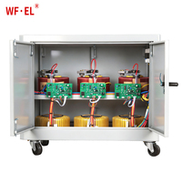 Régulateur de tension automatique (AVR) triphasé WF.EL 20 kVA, stabilisateur de tension et de courant alternatif en cuivre SVC avec interface tactile