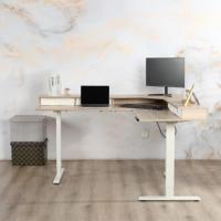 Fabriqué en Chine réglable électrique en forme de L bureau ergonomique métal électrique hauteur réglable coin cadre de bureau debout