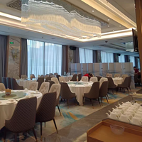 Lustre en cristal K9 moderne et luxueux sur mesure, long et suspendu, pour hall d'entrée d'hôtel, éclairage en cristal